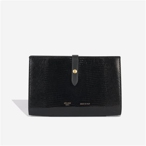 celine strap wallet lizard|LARGE STRAP WALLET IN LIZARD .